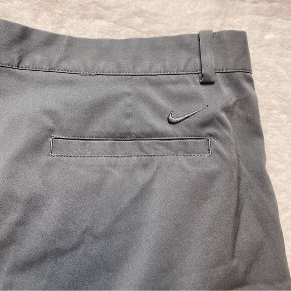 Nike Golf Dri-Fit Flat Front Black Shorts Size 38 - Picture 8 of 11